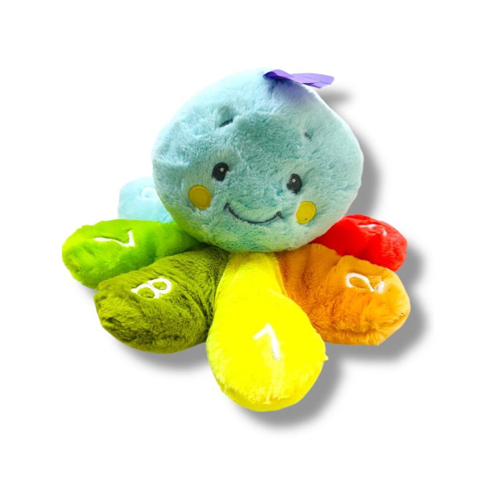 Count With Me Octopus 12" Plush Press Feet to Hear Counting 1-8